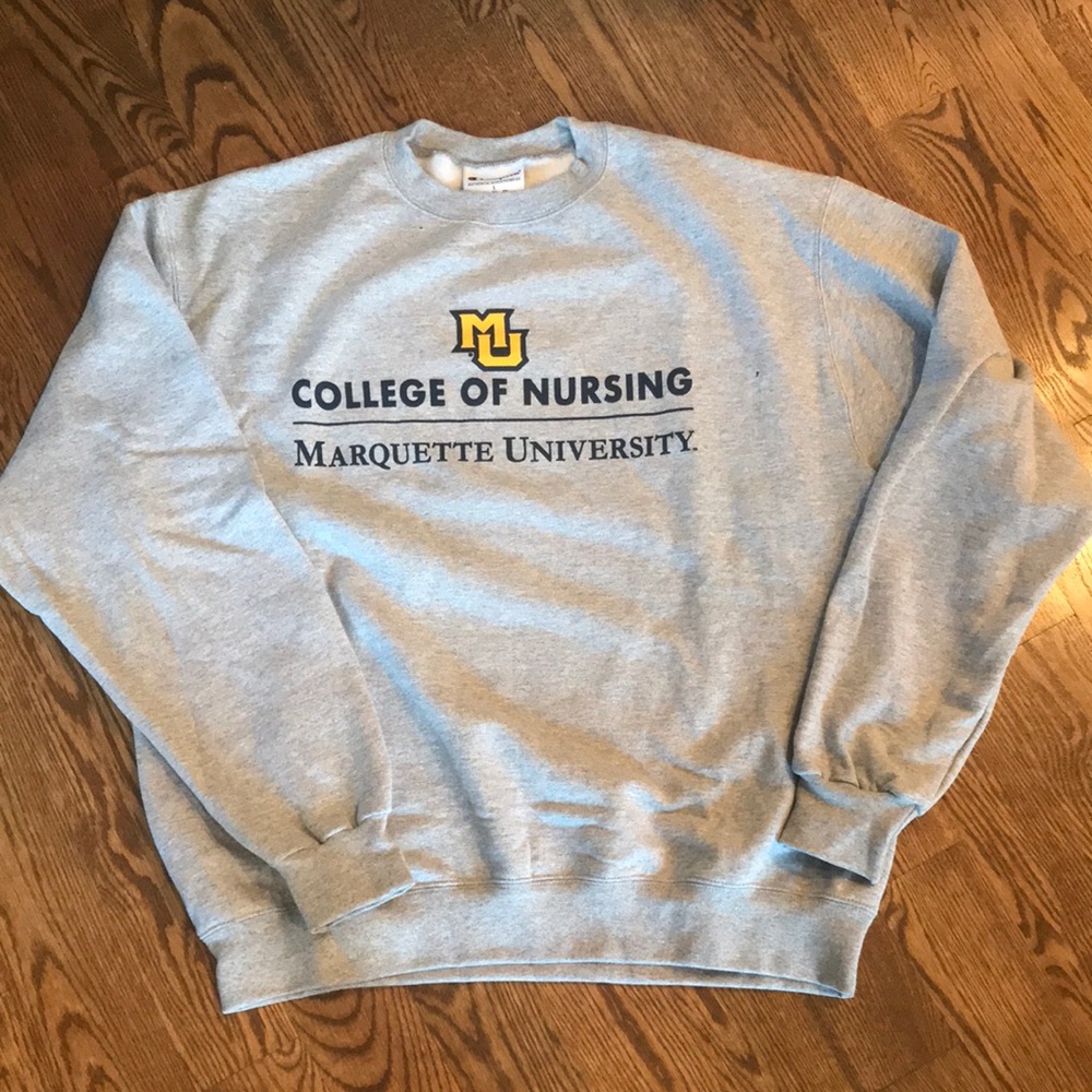Marquette grey school of nursing sweatshirt